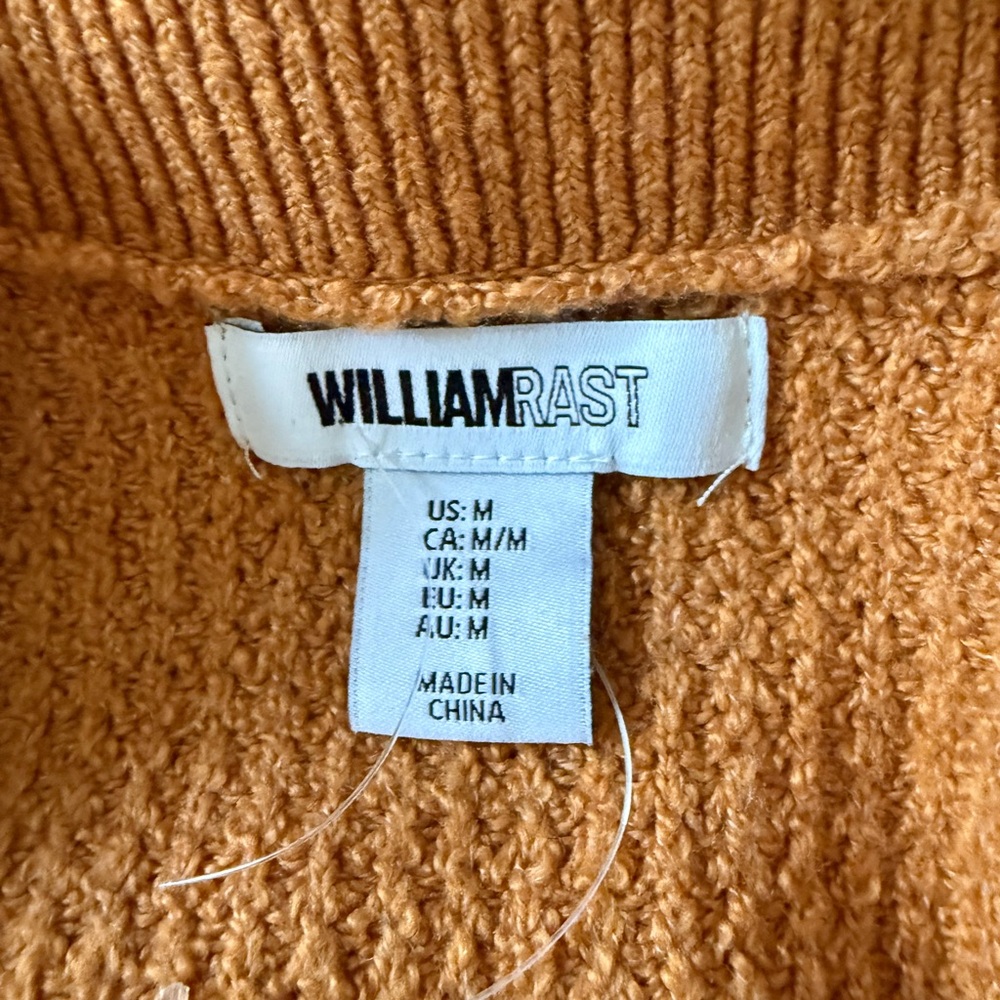 NWOT William Rast Collared V-Neck Sweater - Picture 6 of 7